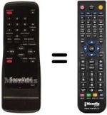 Télécommande équivalente Funai 21A-210