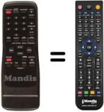 Télécommande équivalente Funai 21A-600 A