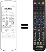 Replacement remote control Grundig T 55-843 FR