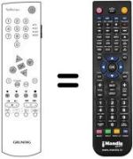 Télécommande équivalente Grundig PLANATRON 2 PW 110-520 / 9