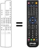 Télécommande équivalente Blaupunkt PS 55-21 VT