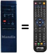 Télécommande équivalente RCV 8404