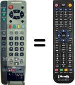Télécommande équivalente Panasonic EUR 511210