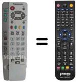 Télécommande équivalente Panasonic EUR 511268