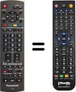 Télécommande équivalente Panasonic TH-37LE7