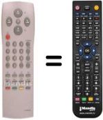 Télécommande équivalente Daewoo DWL 28W8-100D