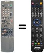 Télécommande équivalente RC-6VR08