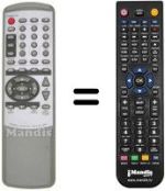 Télécommande équivalente TEAK PLD 1800