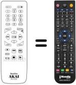 Télécommande équivalente Akai VS-G765 SEG