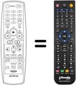 Télécommande équivalente RC-ZVR12