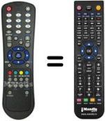 Télécommande équivalente RC 1055