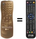 Télécommande équivalente LG LV 984