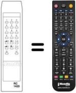 Télécommande équivalente RC 1420