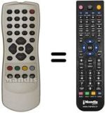 Télécommande équivalente Sinudyne SJ 15500