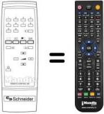 Télécommande équivalente RC 204
