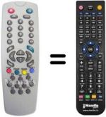 Replacement remote control Dual STV 365 SAS