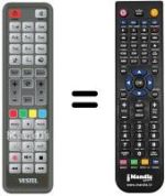 Télécommande équivalente RC 2400