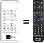 Télécommande équivalente RC 80