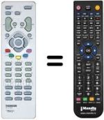 Replacement remote control Pathé Marconi DSI 502 ME