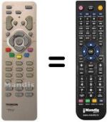 Télécommande équivalente Teleavia 32 LB 125 B5U