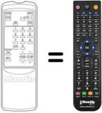 Télécommande équivalente RD-1077 E