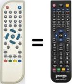 Télécommande équivalente Akai AK DVB 30