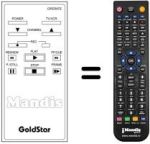 Télécommande équivalente LG RL 42 E