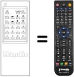 Télécommande équivalente Radiomarelli RM 204
