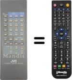 Télécommande équivalente JVC CS 2180
