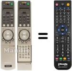 Replacement remote control RMT-139 P