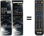 Replacement remote control Sony SLV-E 90