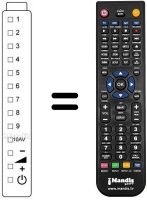 Télécommande équivalente RRMCG 0125 CESA
