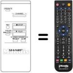 Télécommande équivalente Sharp VC 781 S