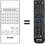 Télécommande équivalente RRMCG 0299 CESB