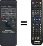 Télécommande équivalente RRMCG 0412 UM