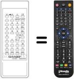 Télécommande équivalente RRMCG 0662 PESA