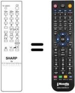 Télécommande équivalente RRMCG 0777 PESA