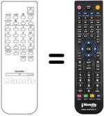 Télécommande équivalente RRMCG 0859 PESA
