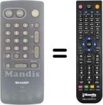 Télécommande équivalente RRMCG 1031 BMSA