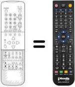 Télécommande équivalente Sharp 72 AS 18SN