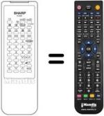Télécommande équivalente RRMCG 1044 BMSA