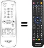 Télécommande équivalente Sharp TLL-M100