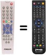 Télécommande équivalente Finlux CT 2110