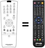 Télécommande équivalente Grundig ELEGANCE 70 ST 20-2103