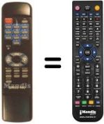 Télécommande équivalente SIRIUS 490