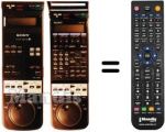 Télécommande équivalente Sony SLV-725
