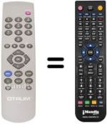 Télécommande équivalente Finlux 2174 NS