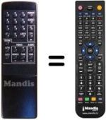 Télécommande équivalente SR 022