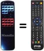 Télécommande équivalente SRD 650