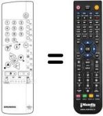 Télécommande équivalente Grundig ST 63-255 IDTV